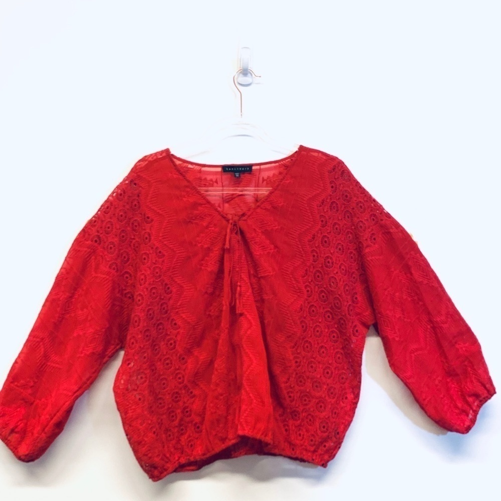 Sanctuary Cheyenne Lace Inset Embroidered Blouse - Picture 6 of 7